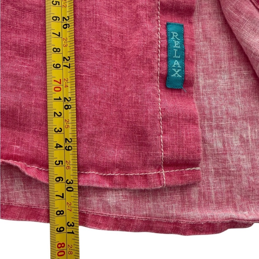 Tommy Bahama Men's Casual Red Button Down Shirt - Picture 10 of 10